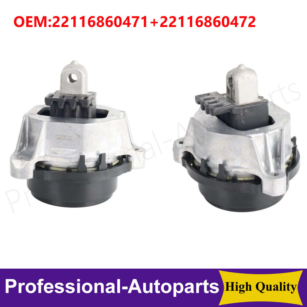 1Pair Left and Right Engine Mounts for BMW xDrive 540i 640i 740i X3 X4 X5 X6