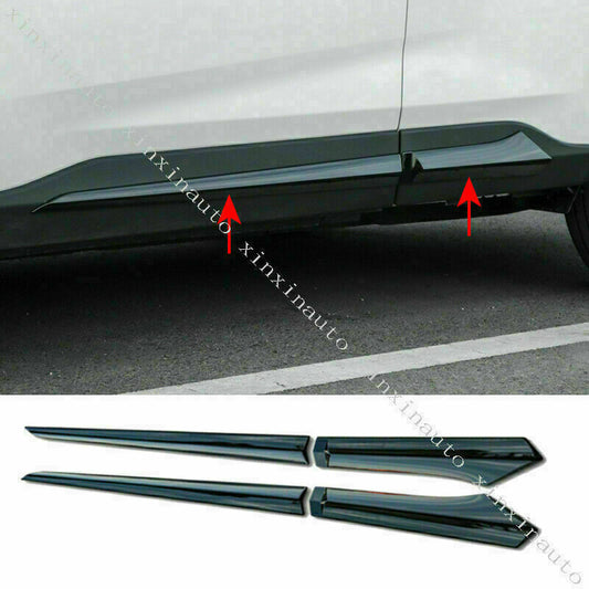 2019-2023 Fit for Toyota RAV4 Glossy Black Side Door Body Molding Cover Trim 4P