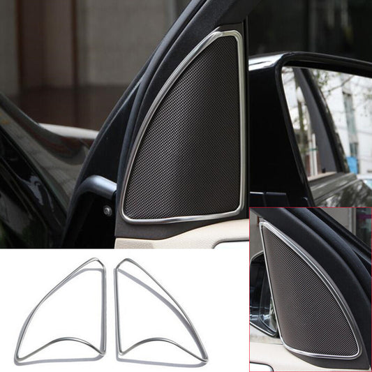 2¡ÁABS Front A-pillar Tweeter Speaker Cover for Mercedes-Benz ML GL GLE GLS Class