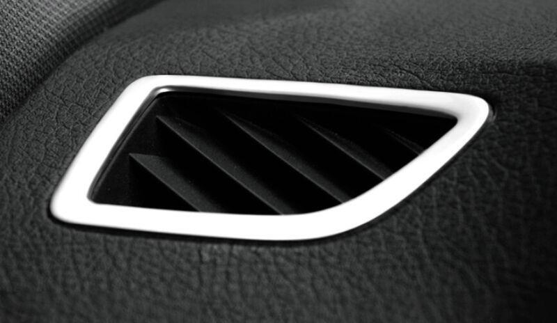 Dashboard Upper Air Outlet Vent Trim for BMW 3 4 Series GT 2013-19 Silver Steel