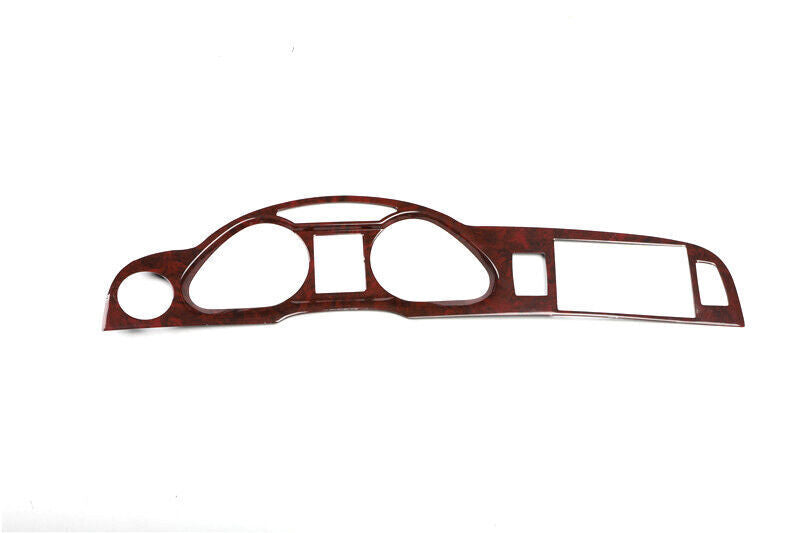 for Audi A6 2008-11 Brown Wood Grain Inner Instrument Board Frame Trim Cover 1P