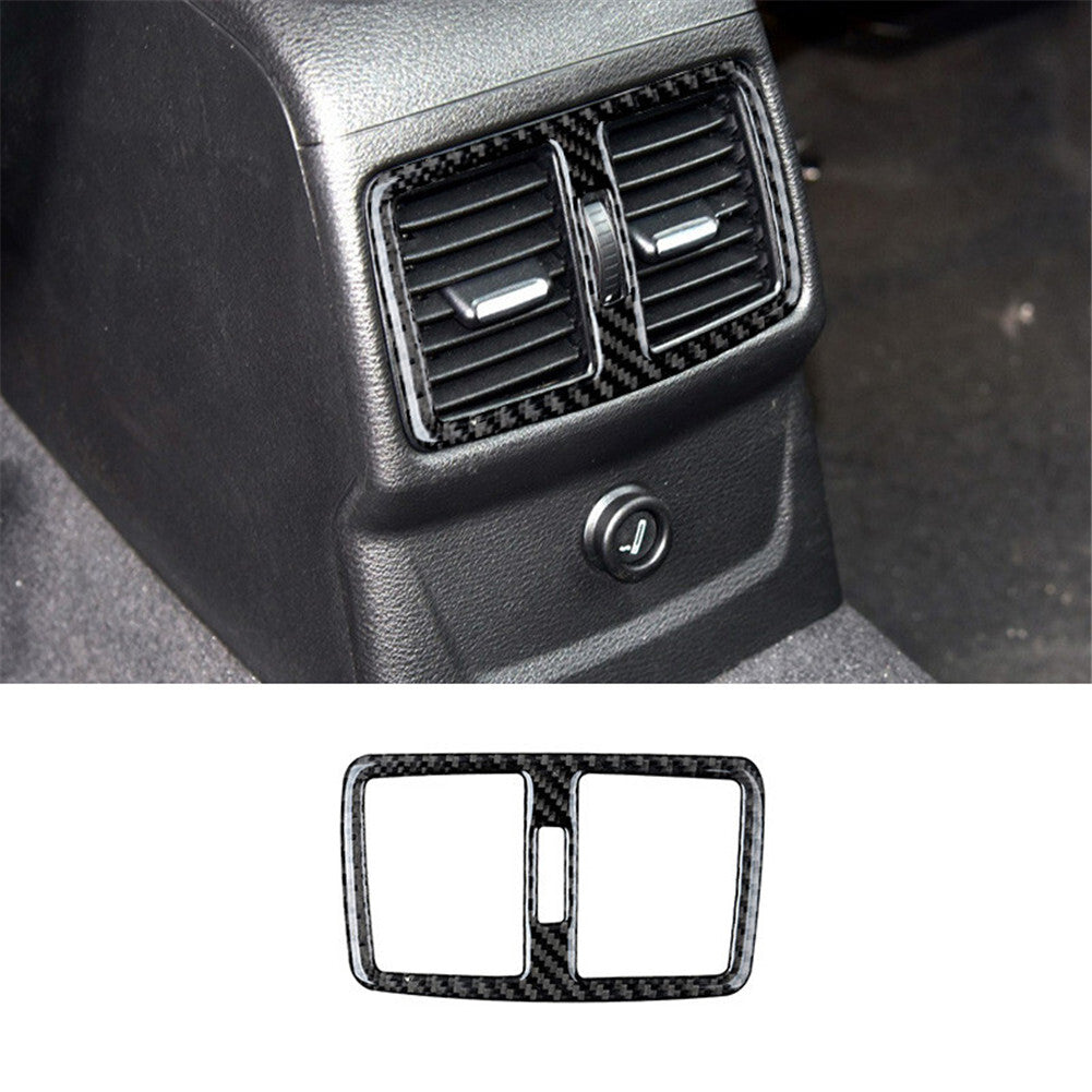 Carbon Fiber Interior Rear Air Vent Outlet Cover Trim for BMW X1 F48 2016-2018