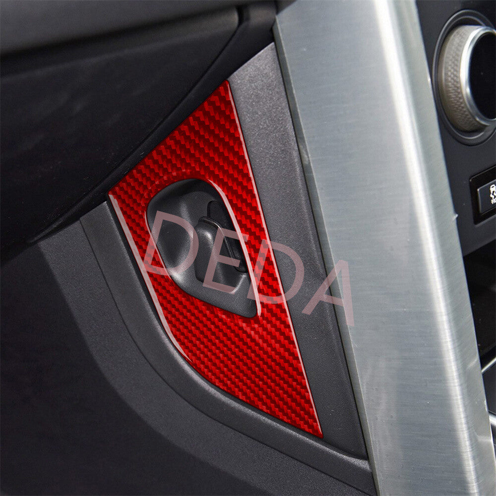 RHD Red Carbon Center Console Side Trim for Land Rover Discovery Sport 2015-2019