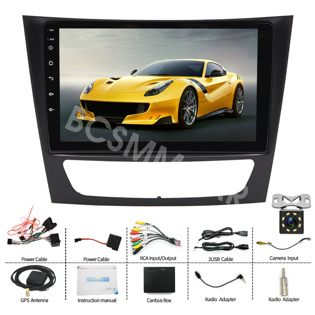 Fit for Mercedes-Benz CLS/E-Class 2002-2009 W211 W219 For Carplay Player GPS Cam