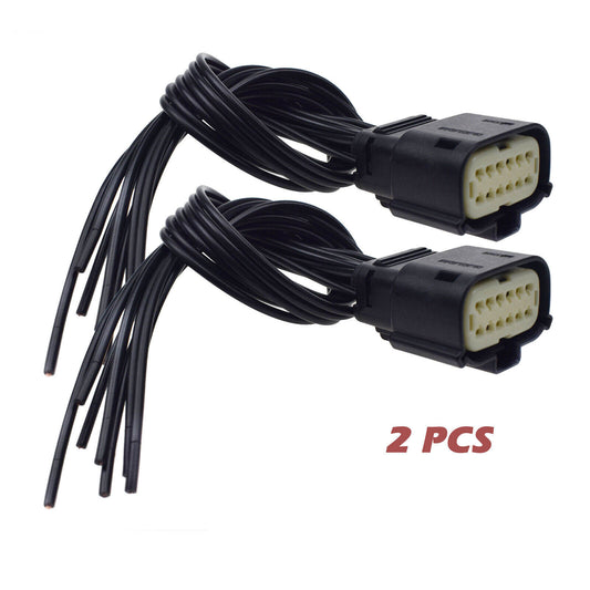 2PCS 68364272aa Headlight Connector Pigtail Harness For 2015-2018 for Dodge Charger