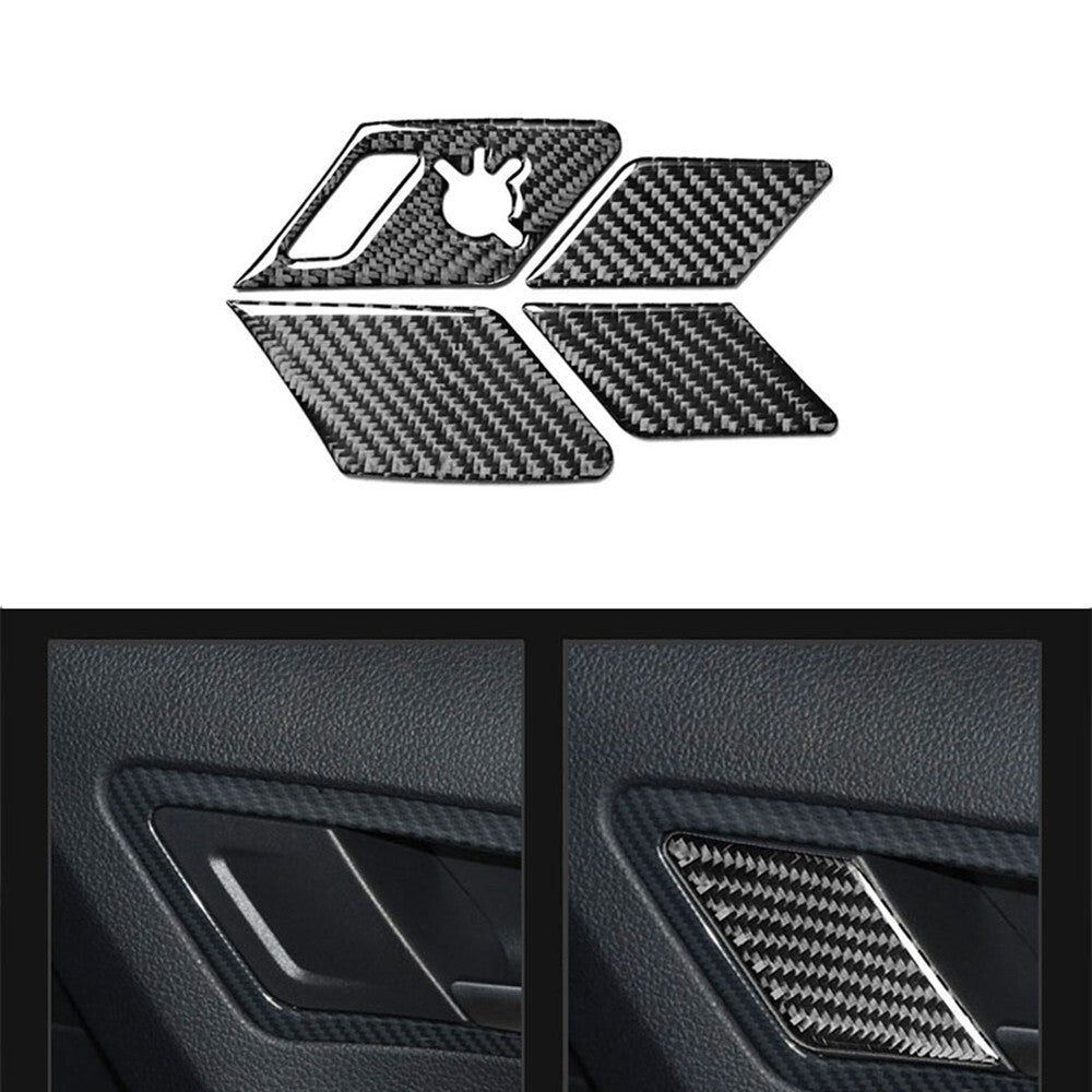 Carbon Fibre Door Locker Switch Trim for VW for Golf 7 MK7 2014-2019