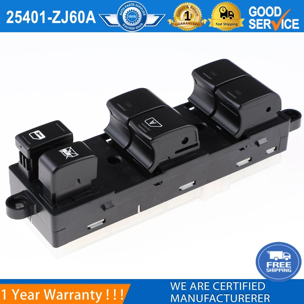 Driver's side left main power window switch for Nissan Sentra 2008 - 2012