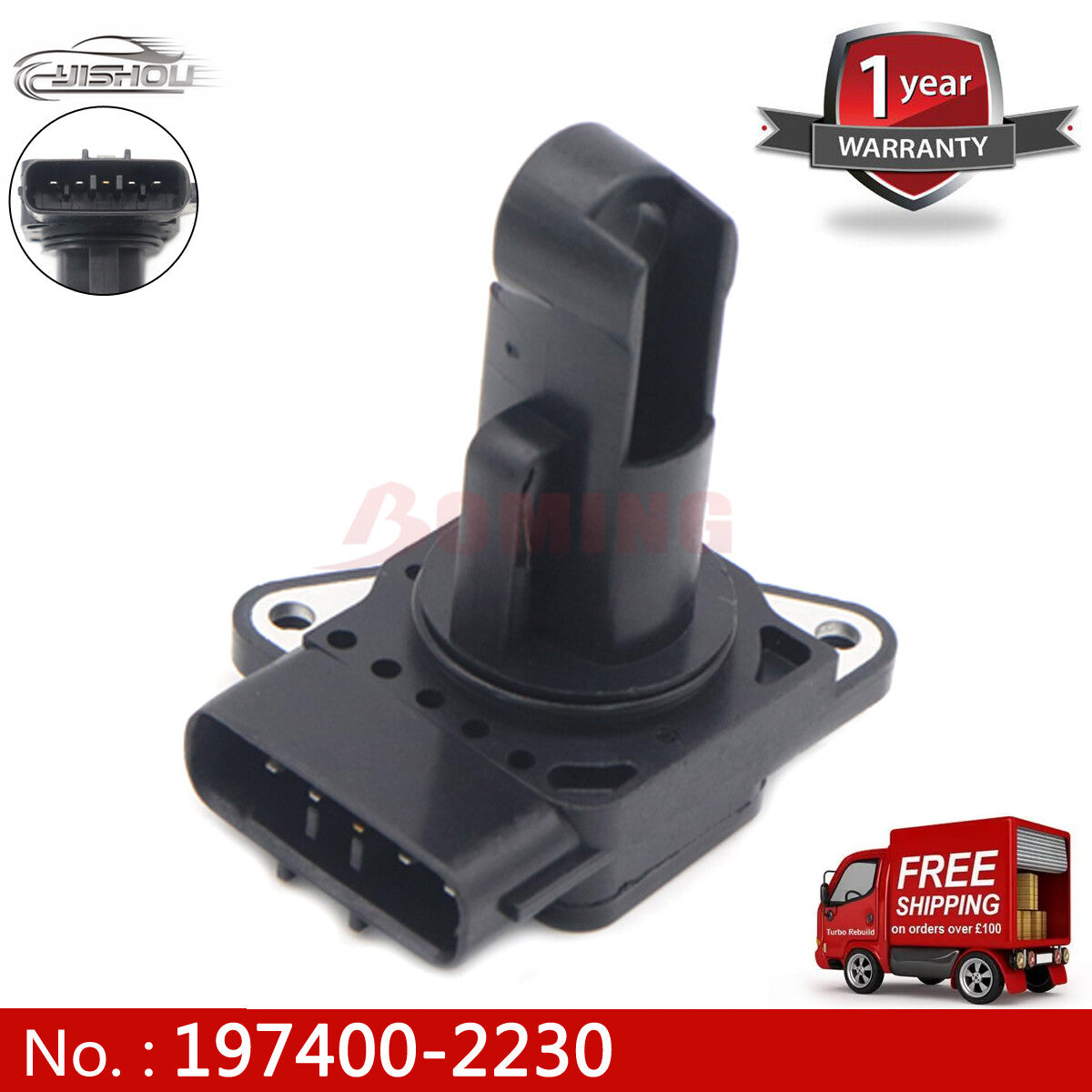 The 1974002230 MAF sensor is suitable for the for SUZUKI GRAND VITARA 2006 1.6 new airflow sensor meter.