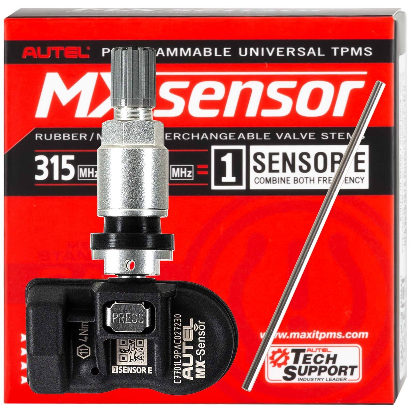 MX-Sensor 315/433MHz 2 in 1 Programmable TPMS Sensor Tire Pressure Monitor