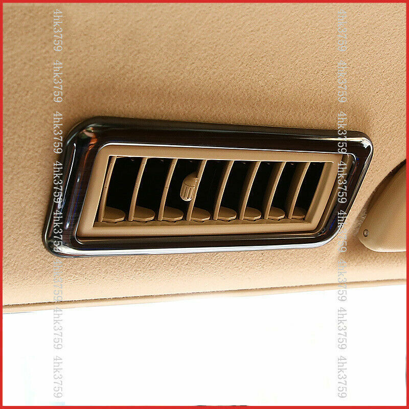 Black Steel Car Roof Air Outlet Cover Trim 4P for Toyota Prado FJ150 2010-2019