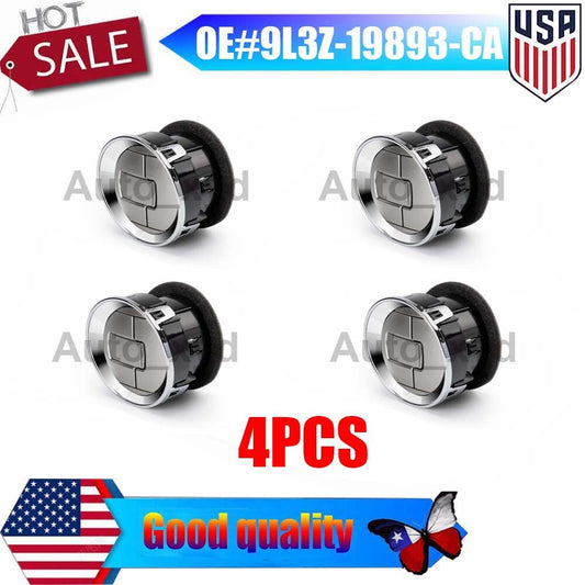 4x 9L3Z-19893-CA AC heater, air vent, dashboard air intake, Louvre model suitable for Ford F-150. (09-14 11 12)