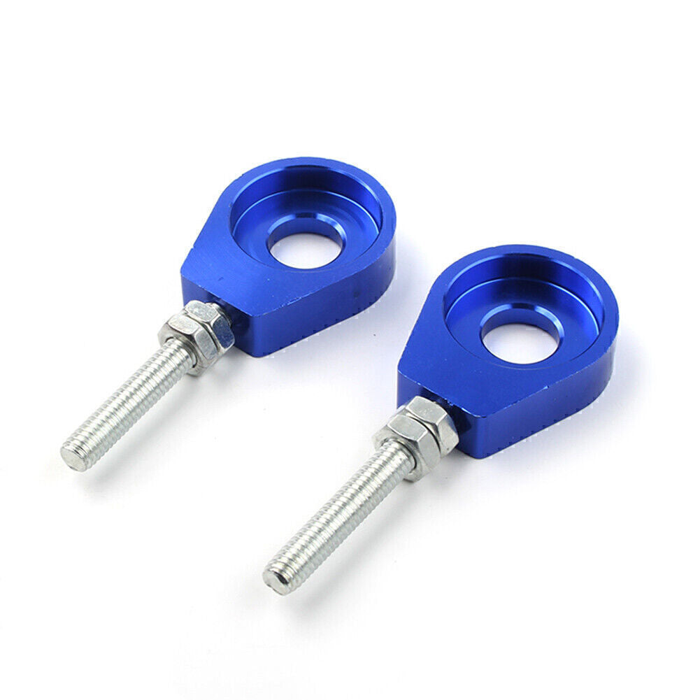 Blue 12mm Axle Tensioner Chain Adjuster Fit Chinese CRF XR 50 70 Pit Dirt Bike