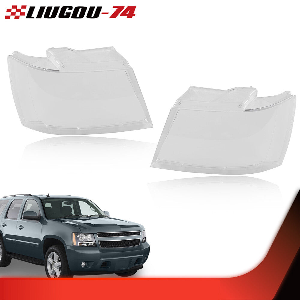 Suitable for 07-14 for Chevrolet Tahoe Suburban, a pair of headlight lens transparent protective cases set.