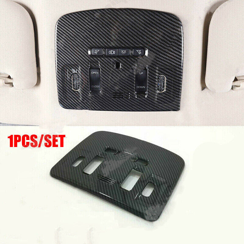 for Toyota for Camry 2018-2023 Carbon Fiber Style Car Front Reading Light Cover Trim