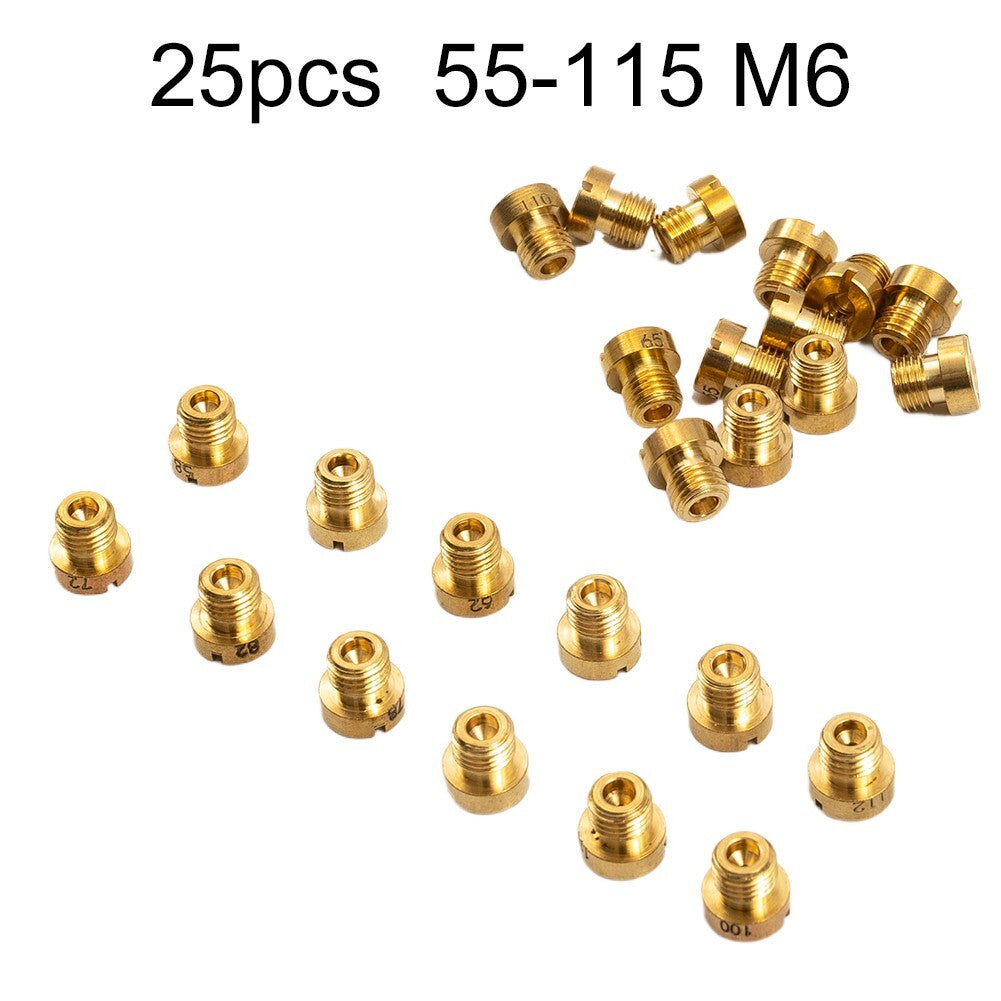 25 - Carburettor-Main Jets Nozzle Set 6MM For Dellorto Carburetor 55-115 Carb