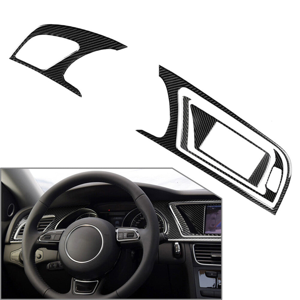 4x LHD Interior Instrument Panel Cluster Meter Dashboard Trim for Audi for A5 RS5 S5