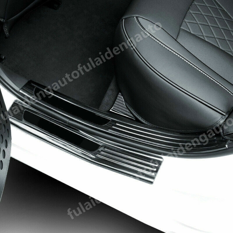 8x for Nissan Teana Altima 2019-24 Black Steel Side Door Sill Scuff Plate Cover