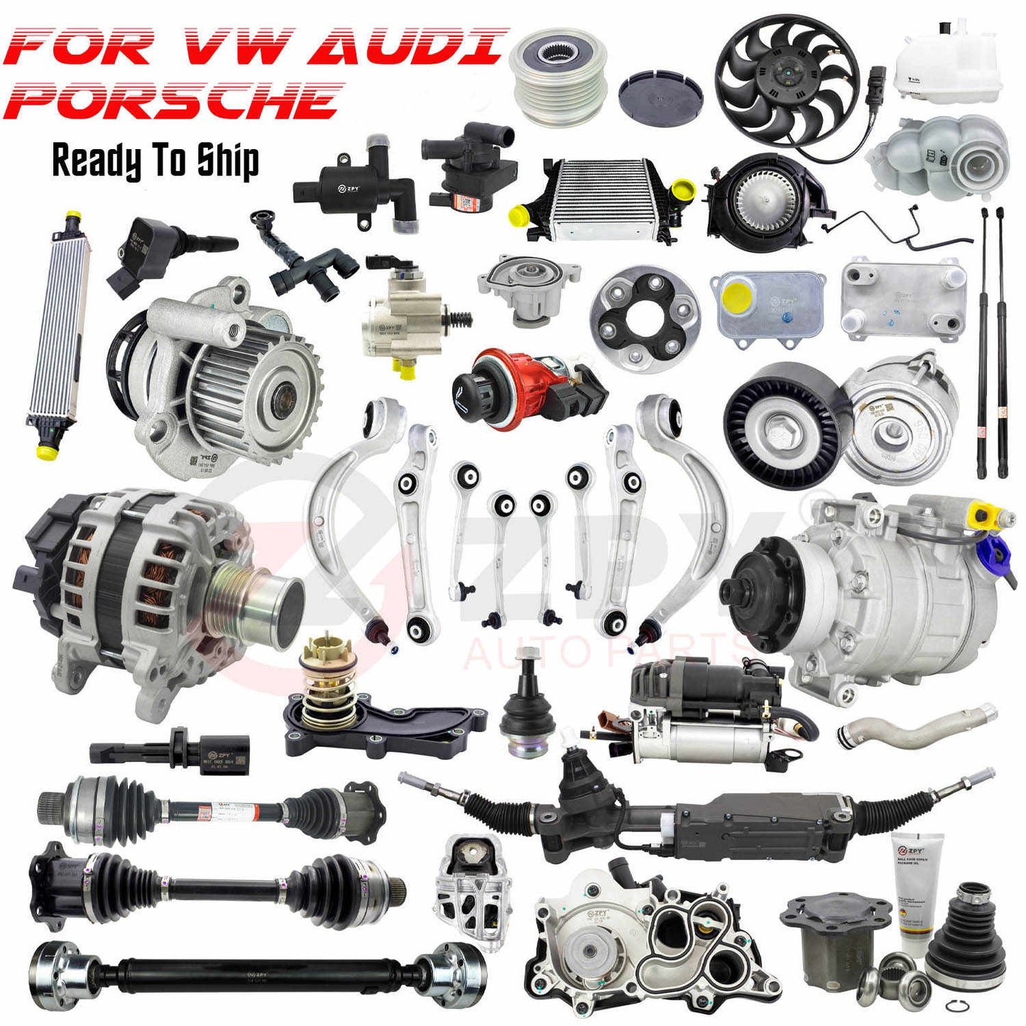 ZPY for Audi A6 C6 A7 Sportback Q7 Quattro 3.0 TFSI Auxiliary Water Pump