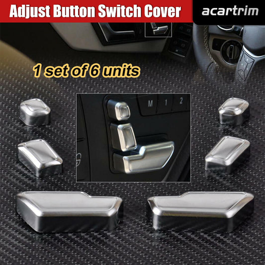 Chrome Door for seat Adjust Button Switch Cover Trim for Mercedes-Benz E Class W212