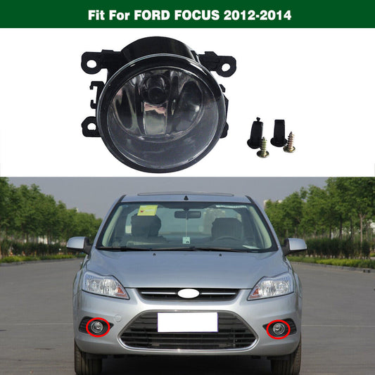 1Pcs Left=Right Front Fog Light Driving Lamp W/bulb Fit for Ford Focus 2012-2014