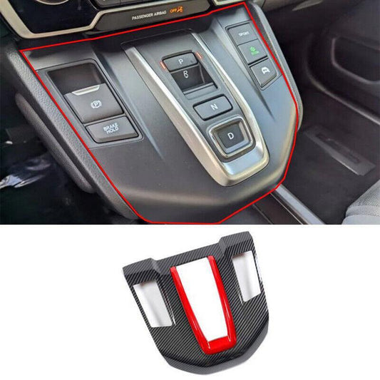 for Honda CR-V Hybrid 2017-2022 Carbon FiberRed Center Console Gear Shift Trim