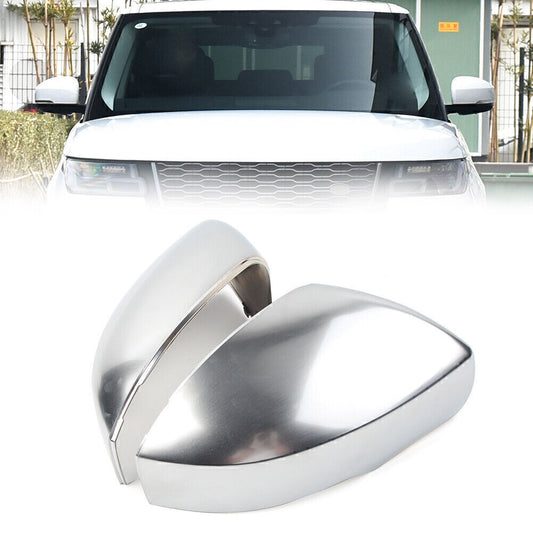 Pair Mirror Cover Cap for Land Rover LR4 LR5 for Range Rover L405 Sport Vogue Chrome