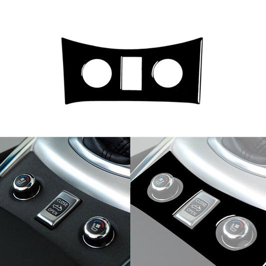 Piano Black Transmission Console Cover Deco Type A for Infiniti G37 2010-2013
