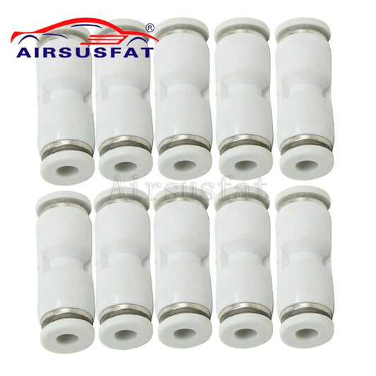 10x 4mm Straight Connector for Mercedes Air Suspension Air Hose Repair