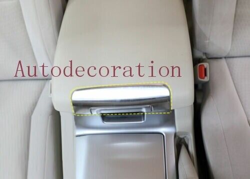 Silver Titanium Console Armrest Box Cover Trim for Toyota for Land Cruiser 2008-2021