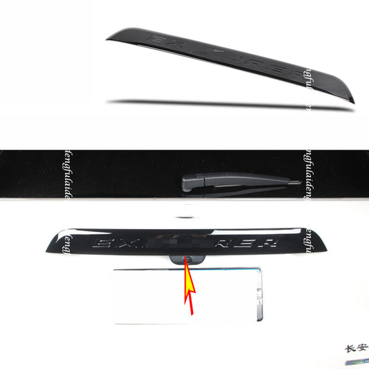 for Ford Explorer 2020-2022 piano black Tail Rear Trunk Lids Moulding Cover Trim