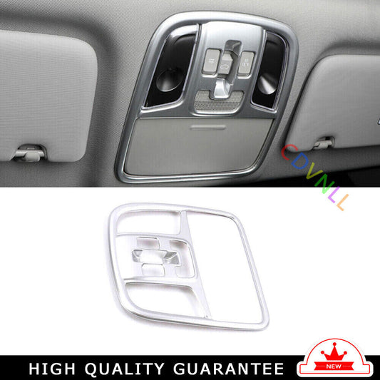 Car Front Reading Lamp Frame Cover Trim for Kia Sportage 2017-2020 Matte Silver