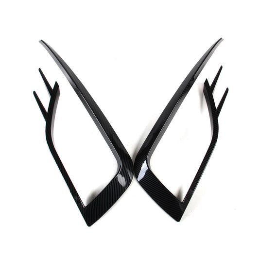 for VW for Golf MK7.5 18-19 Carbon Fiber Front Fog Light Frame Trim Kit 5G0853211H