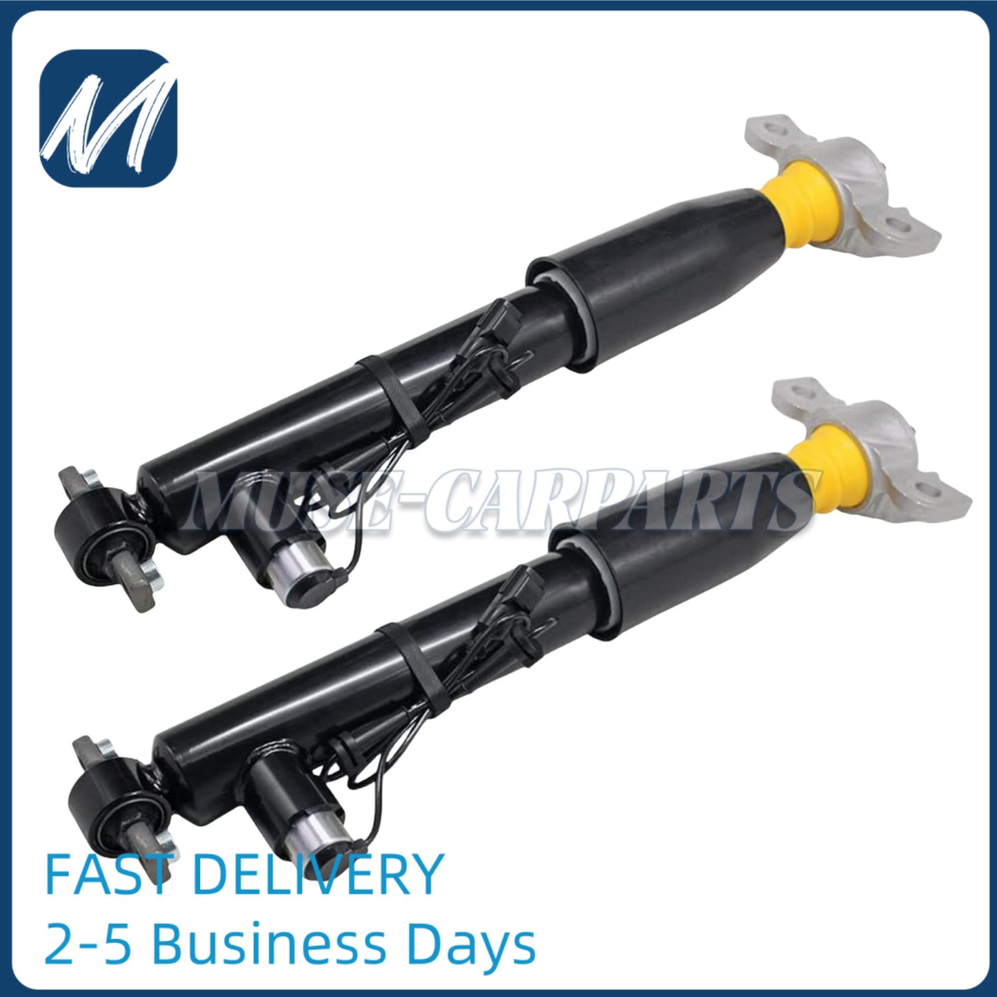 Pair Rear Shock Absorber ASSY w/ Electric for Cadillac CT6 GM AWD 2016-2018