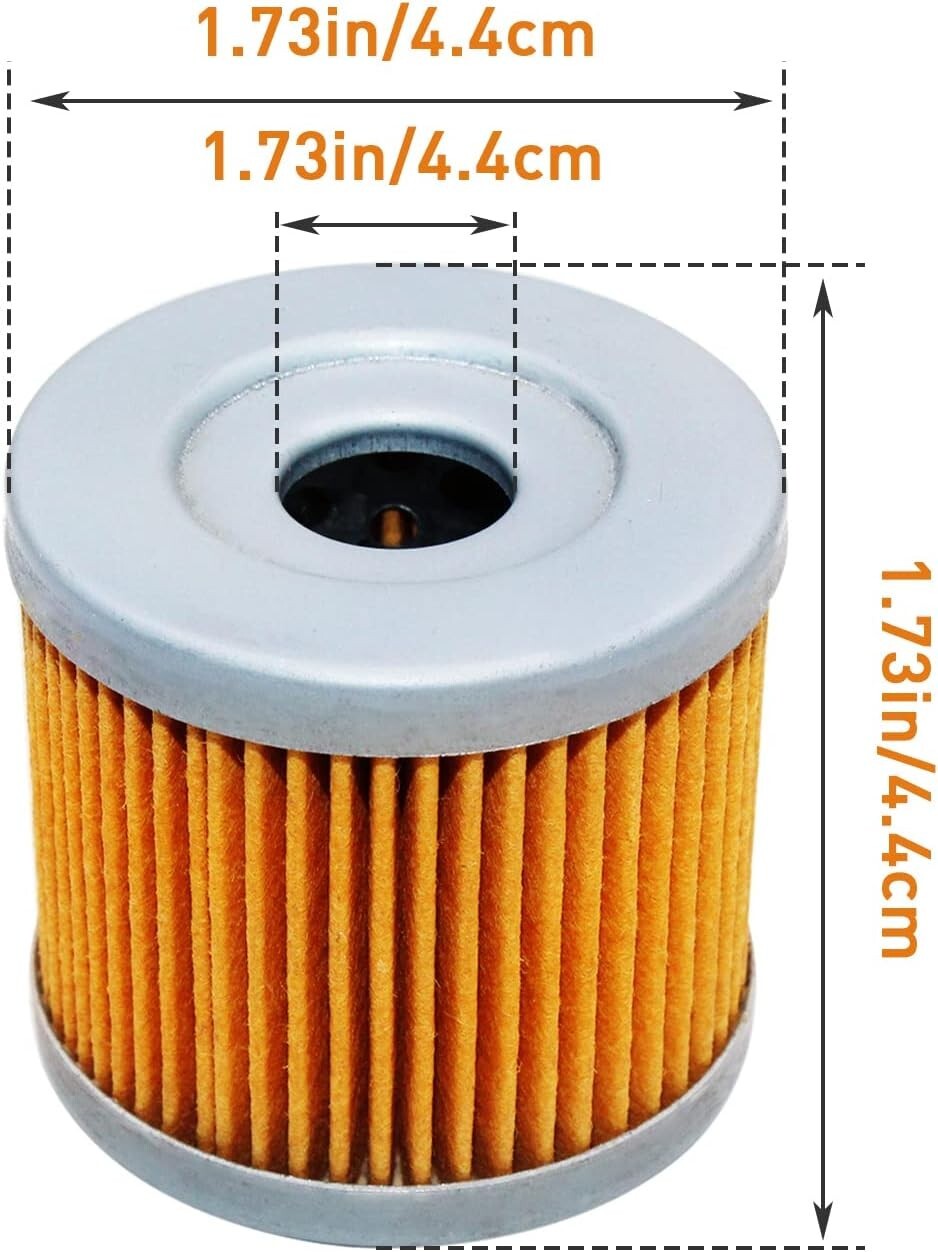 2 Pack Motorcycle Oil Filter for Kawasaki 220 Bayou KLF220 KLF-220 16099-004
