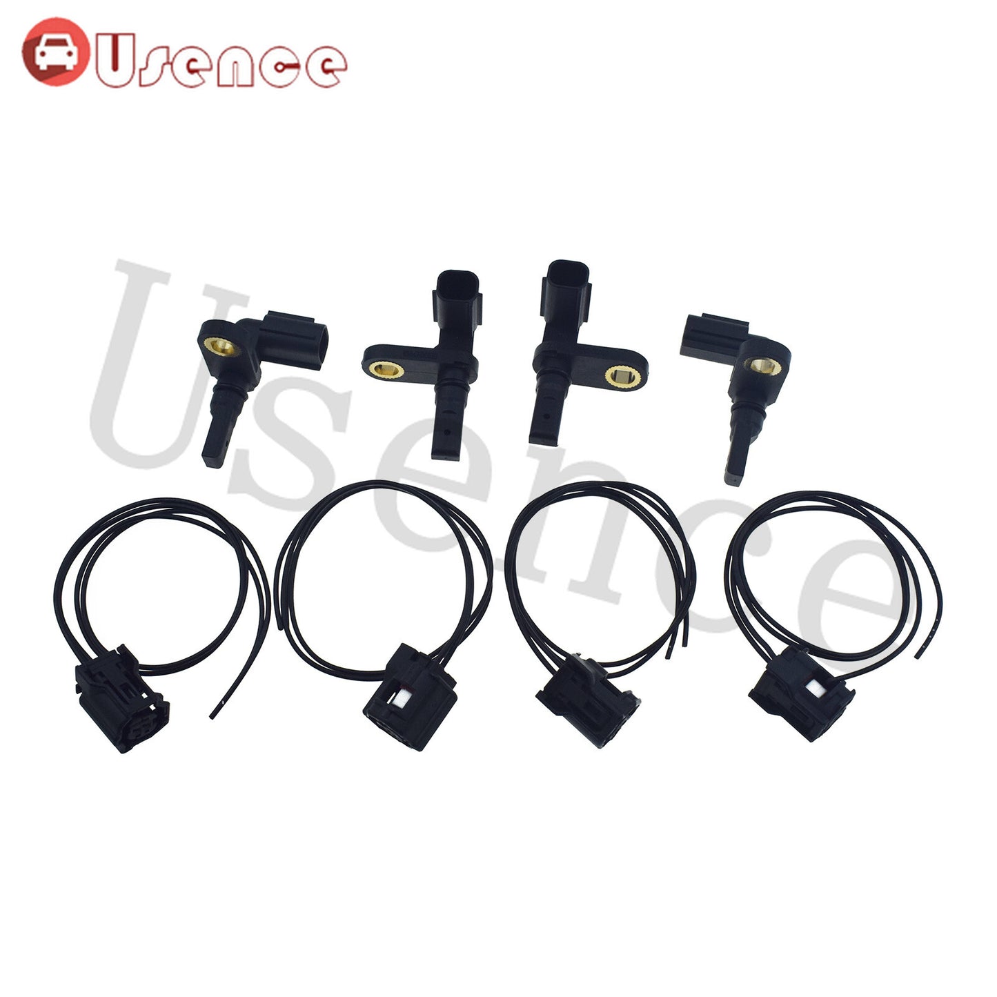 4Pcs ABS Wheel Speed Sensor  4Pcs Front Left  Right Connector For Tundra 07-17