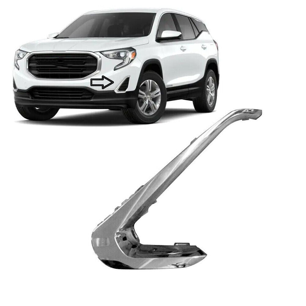 Car Drivers Left Side Fog Light Bezel Trim for GMC Terrain Chrome 18-21 23335551