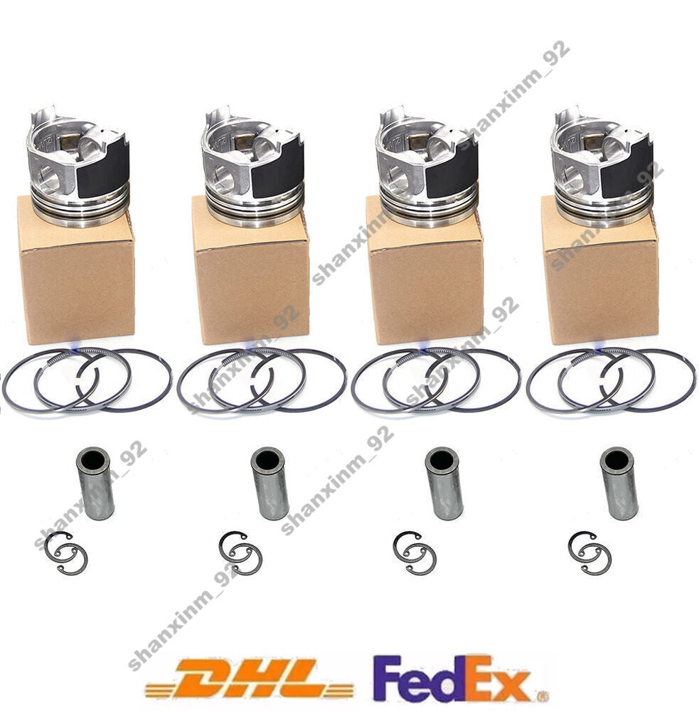 4 Set Piston+Rings 95.0mm for B3.3 Engine 80-7A CT85-A XD65-8 Excavator