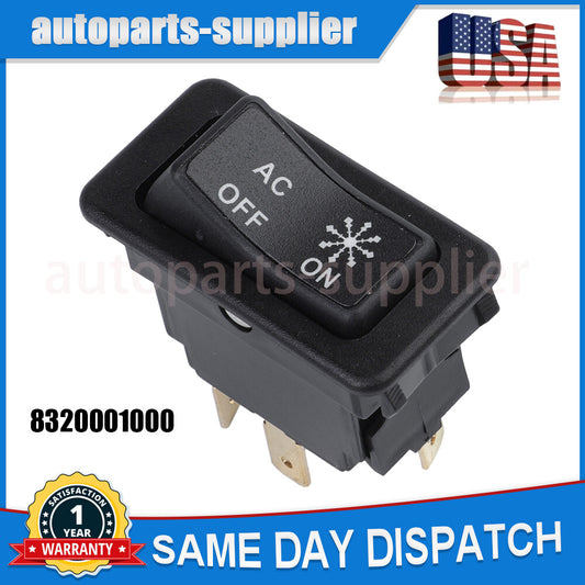 832-0001-000 rocker switch for air conditioners, model 8320001000, suitable for Peterbilt .