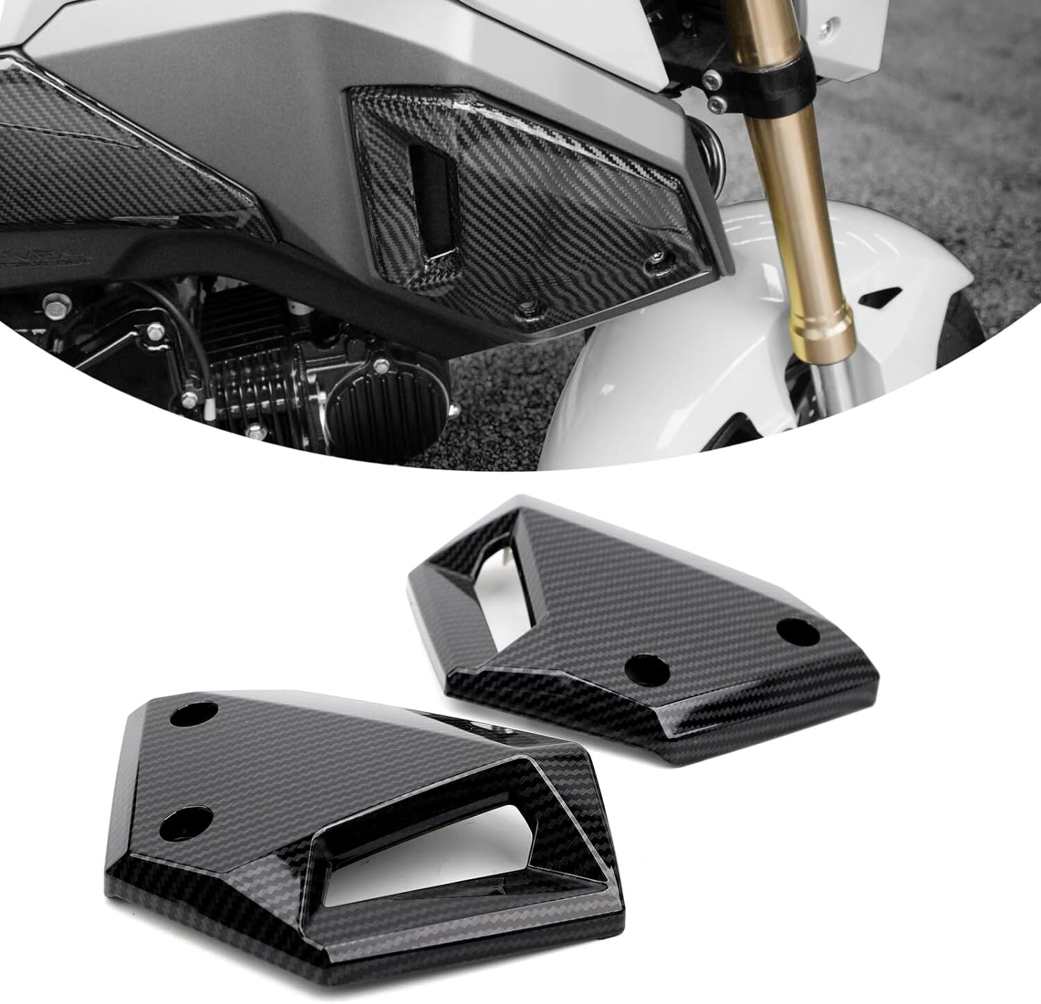 Plastic Body Kit Fairing Fender Carbon Fiber for Honda Grom125 MSX125 SF 16-20
