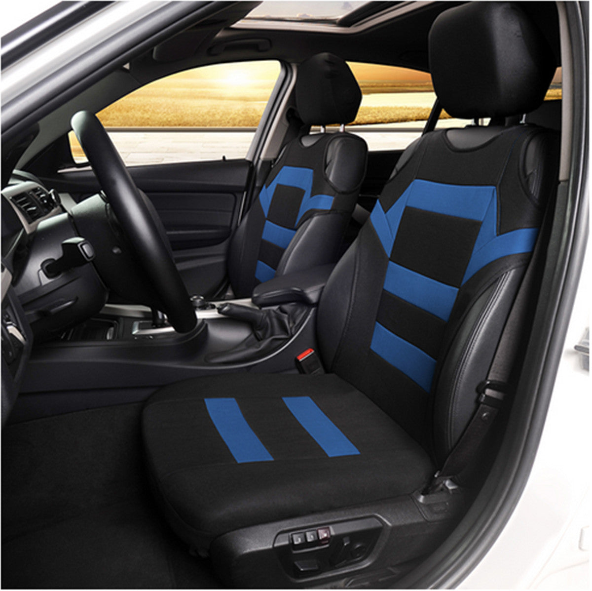 2PCS Car Front for Seat Cover Accessory Interior for Seat Cushion Protector Washable