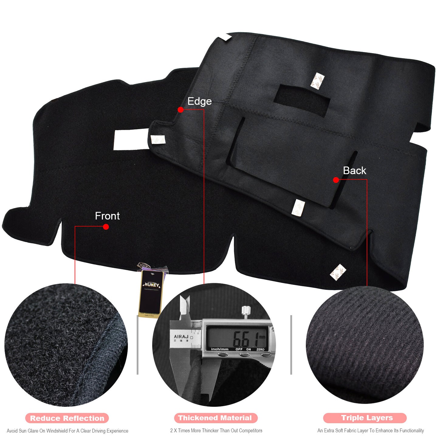 FOR 06-2008 for Dodge for RAM 1500 2500 3500 Pickup truck dash cover mat dashboard pad
