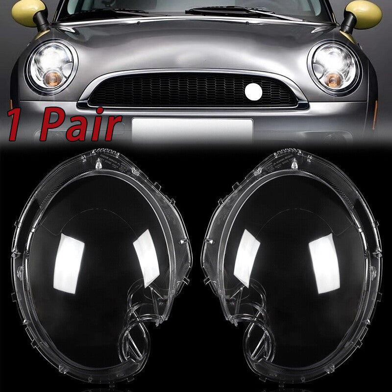 1. Dual headlight protective cover with transparent lens replacement for BMW for Mini Cooper R56 2007-2015