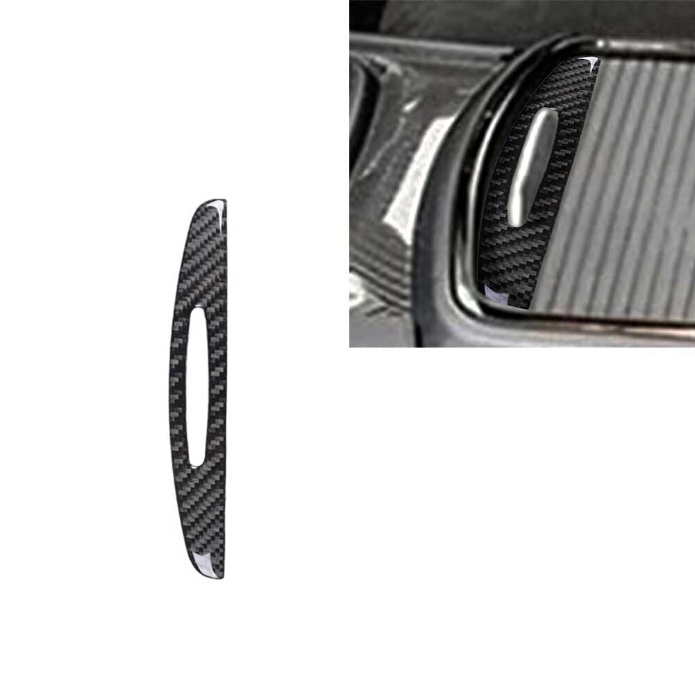 Carbon fiber floor console cup holder pull-out trim for Chrysler 300 2015 - 22