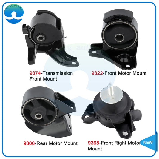 For 2005-2010 for Kia Sportage 2.0L 4PC Engine Motor Mounts  Transmission Mount Set