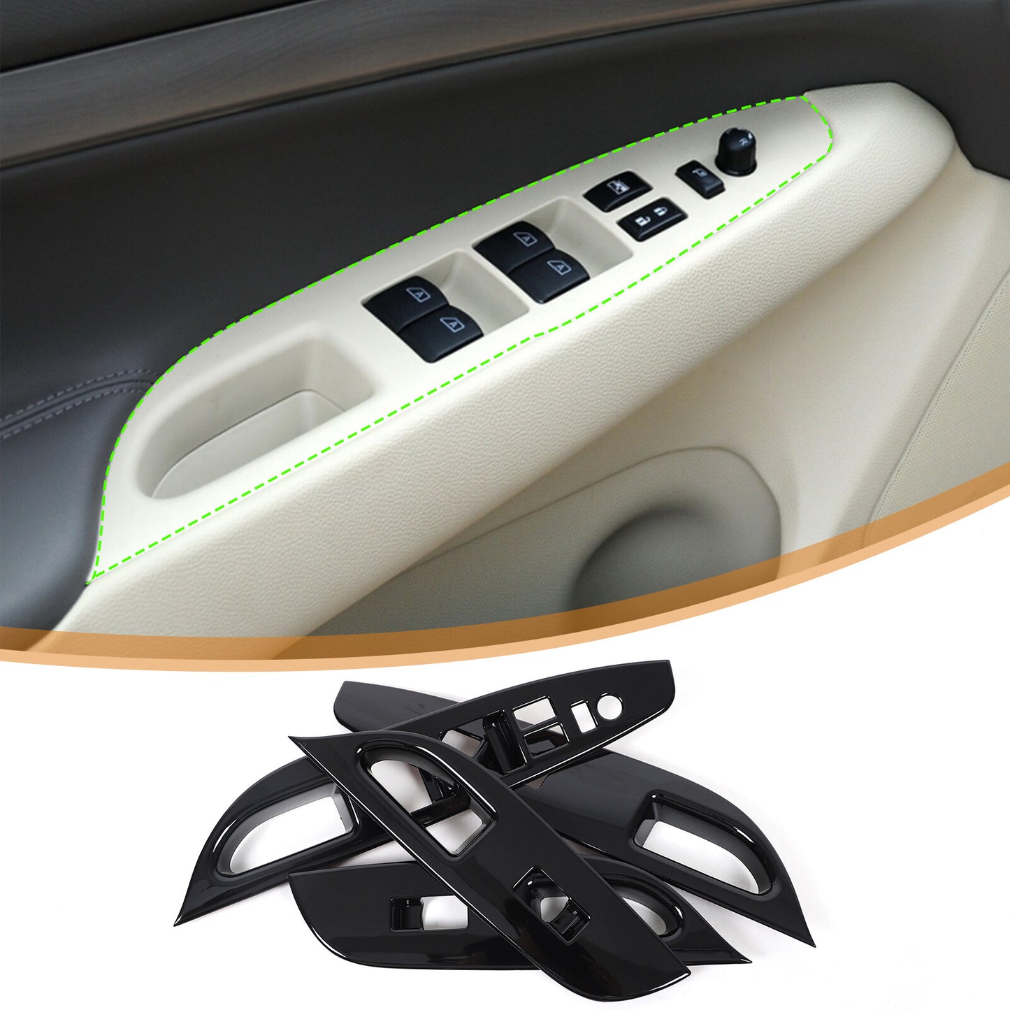 8-Pack Full Window Sunshade Panels and UV Blocks for Subaru Forester (2013-2018)