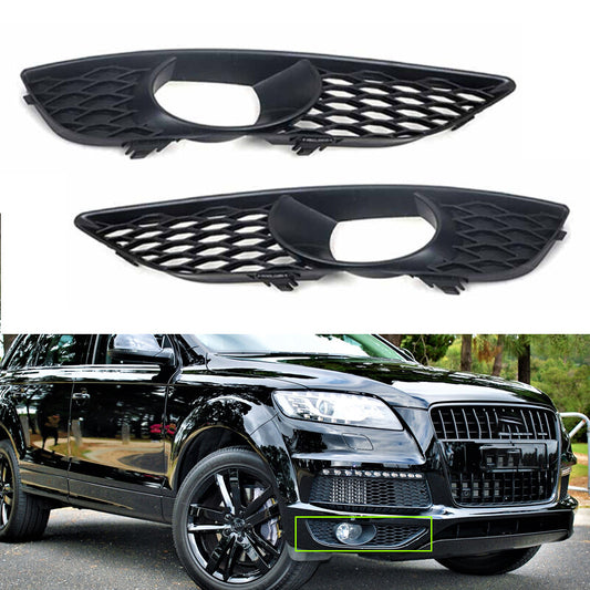 Front Bumper Fog Light Grilles Cover Pair for AUDI Q7 4L S-Line 2009-2014