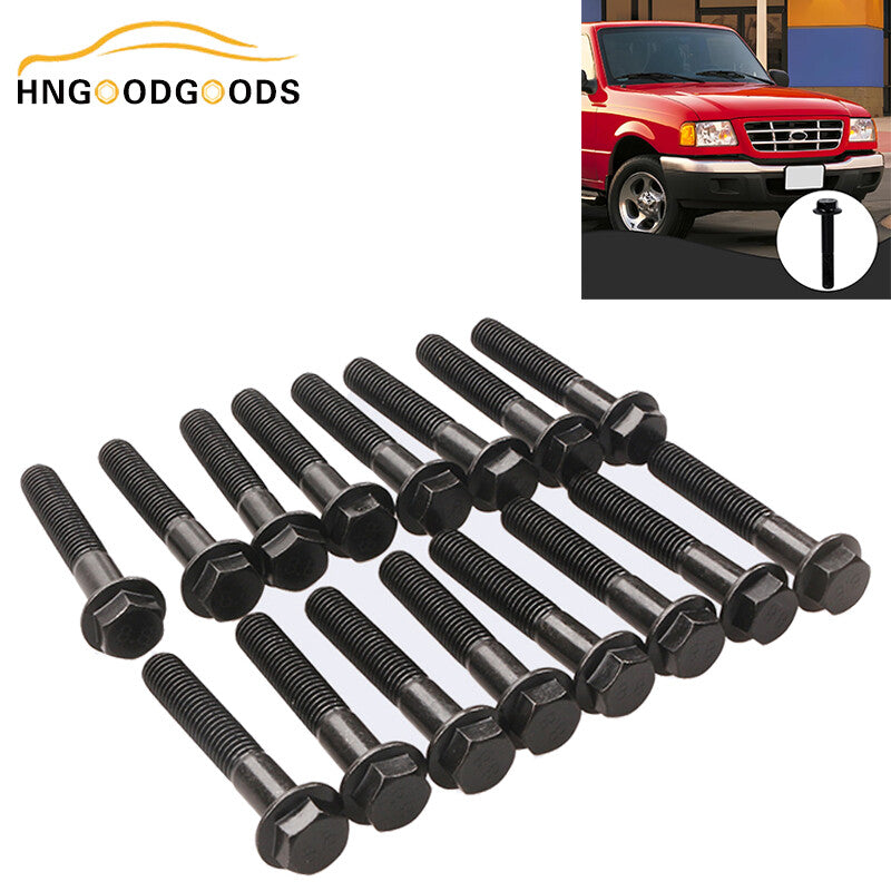 16x Exhaust Manifold Flange Bolt and Screw Kit for Ford F250 and F350 7.3L Diesel Engines