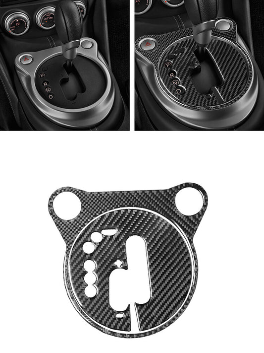 Gear Shifter Carbon Fiber Interior Panel Cover Trim For 2009-2020 for Nissan 370Z