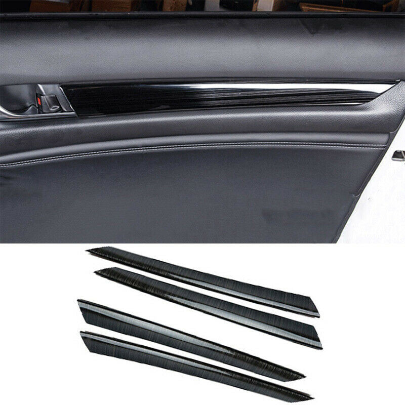 for Honda Accord 2018-2022 Black Steel Car interior Door Panel Trim Cover Strip