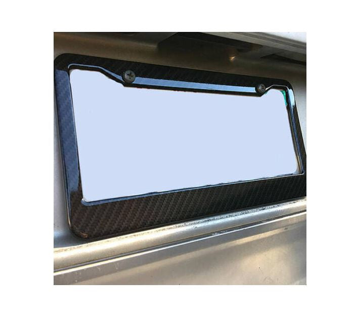 Suitable  for ford  license plate frame cover caps, trunk black carbon fiber